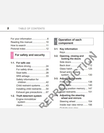 toyota kluger 2013 2014 2015 owners manual rhd